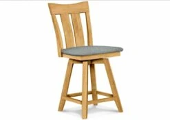 S-132SW-F6 Upholstered Ava Swivel Counter Stool