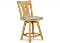 S-132SW-F6 Upholstered Ava Swivel Counter Stool -Wilmington S 132SW F47 Beyond Mink