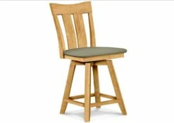 S-132SW-F6 Upholstered Ava Swivel Counter Stool -Wilmington S 132SW F58 Greenlight Mirage