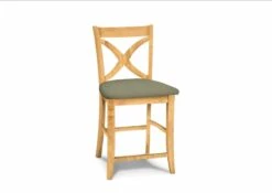 S-142-F6 Upholstered Vineyard Counter Stool -Wilmington S 142 F58