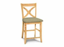 S-142-F6 Upholstered Vineyard Counter Stool -Wilmington S 142 F67 Caliente Flint