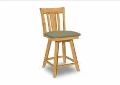 S-102SW-F6 Upholstered San Remo Swivel Counter Stool -Wilmington S 192 F58 Greenlight Mirage