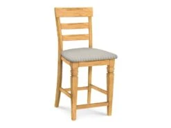 S-192-F6 Upholstered Java Counter Stool -Wilmington S 192UPH F79 Haberdash Gray