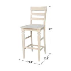 S-193 Java Bar Stool -Wilmington S 193 DIMENSION