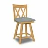 S-202SW-F6 Upholstered XX Swivel Counter Stool
