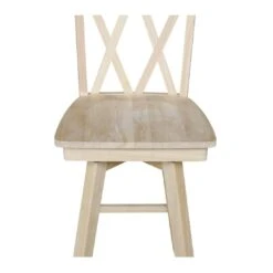 S-203SW Double XX Back Swivel Bar Stool -Wilmington S 203SW WOODGRAIN