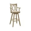 S-203SWAB Double XX Back Swivel Barstool With Arms