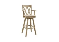 S-203SWAB Double XX Back Swivel Barstool With Arms