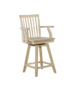 S-263SWAB Mission Swivel Bar Stool With Arms