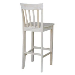 S-3013 30″ Slat Back Mission Bar Stool -Wilmington S 3013 BACK