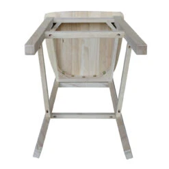S-3013 30″ Slat Back Mission Bar Stool -Wilmington S 3013 UNDERNEATH