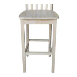 S-3013 30″ Slat Back Mission Bar Stool -Wilmington S 3013 WOODGRAIN