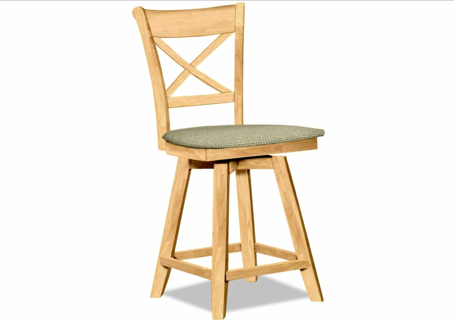 S-312SW-F6 Upholstered Charlotte Swivel Counter Stool 2 S-312SW-F6 Upholstered Charlotte Swivel Counter Stool - Image 2