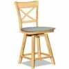 S-312SW-F6 Upholstered Charlotte Swivel Counter Stool