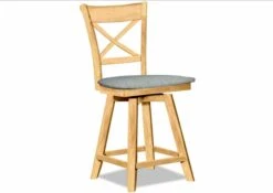 S-312SW-F6 Upholstered Charlotte Swivel Counter Stool