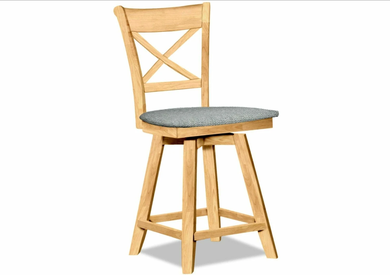 S-312SW-F6 Upholstered Charlotte Swivel Counter Stool 1 S-312SW-F6 Upholstered Charlotte Swivel Counter Stool