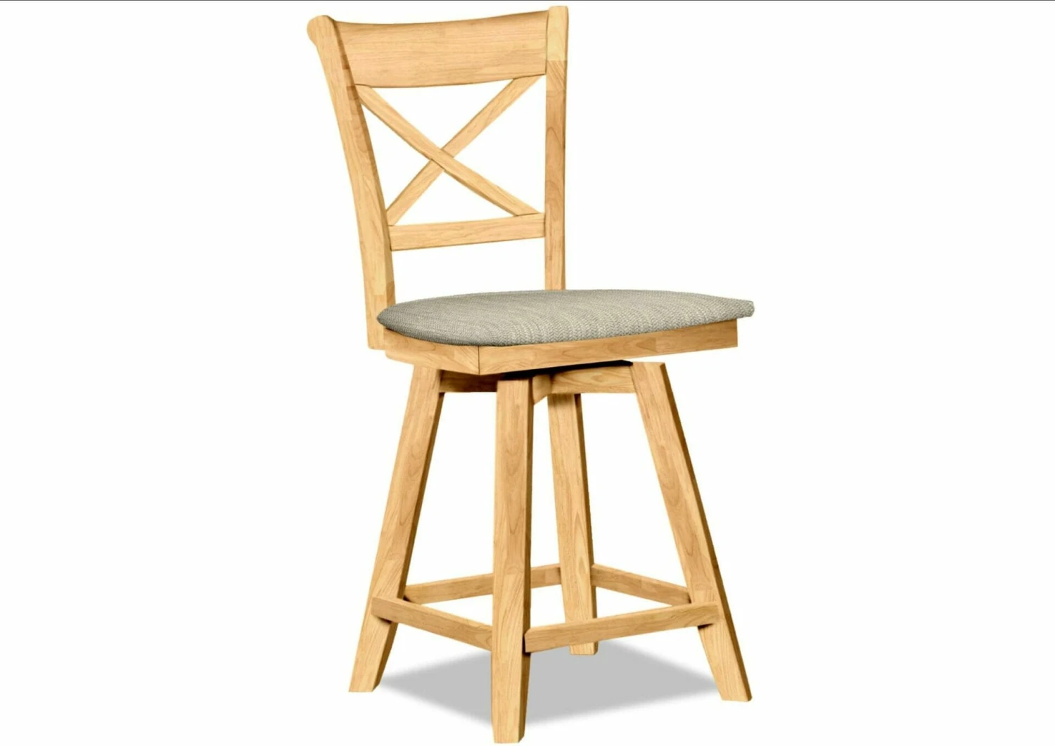 S-312SW-F6 Upholstered Charlotte Swivel Counter Stool 4 S-312SW-F6 Upholstered Charlotte Swivel Counter Stool - Image 4