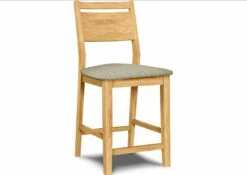 S-32-F6 Upholstered Aspen Panel Back Counter Stool -Wilmington S 32 F49 Majorly Linen