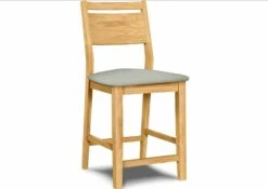 S-32-F6 Upholstered Aspen Panel Back Counter Stool