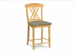S-3902-F6 Upholstered Lattice Back Counter Stool -Wilmington S 3902 F58