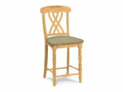 S-3902-F6 Upholstered Lattice Back Counter Stool -Wilmington S 3902 F67 Caliente Flint