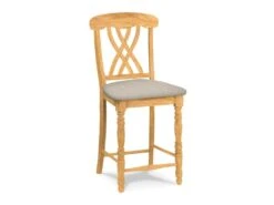 S-3902-F6 Upholstered Lattice Back Counter Stool -Wilmington S 3902UPH F47 Beyond Mink