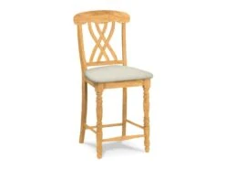 S-3902-F6 Upholstered Lattice Back Counter Stool