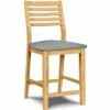 S-42-F6 Upholstered Aspen Ladder Back Counter Stool