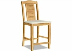 S-452-F6 Upholstered Seaside Counter Stool -Wilmington S 452 F55 Greenlight Buff