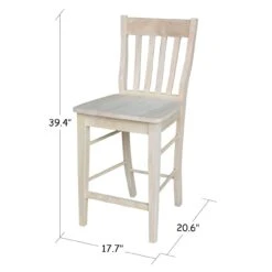 S-6162 Cafe Counter Stool -Wilmington S 6162 DIMENSION