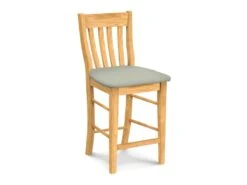 S-6162-F6 Upholstered Cafe Counter Stool -Wilmington S 6162UPH F56 Greenlight Misty Gray