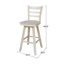 S-6173SW 30″ Emily Swivel Bar Stool 11 S-6173SW 30″ Emily Swivel Bar Stool -Wilmington S 6173SW DIMENSION 1