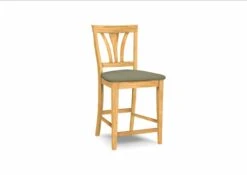 S-9182-F6 Upholstered Fan Back Counter Stool -Wilmington S 9182 F58