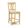 S-9182-F6 Upholstered Fan Back Counter Stool