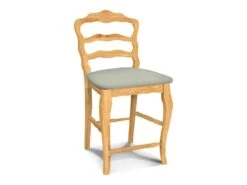 S-9202-F6 Versailles Ladder Back Counter Stool -Wilmington S 9202UPH F56 Greenlight Misty Gray