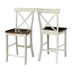 S-6132 X Back Counter Stool -Wilmington S12 6132 FRONT AND BACK