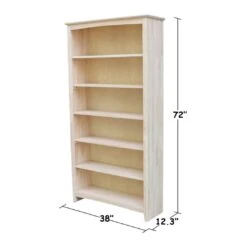 SH-38272A 38″x 72″ Tall Shaker Bookcase -Wilmington SH 38272A DIMENSION 1