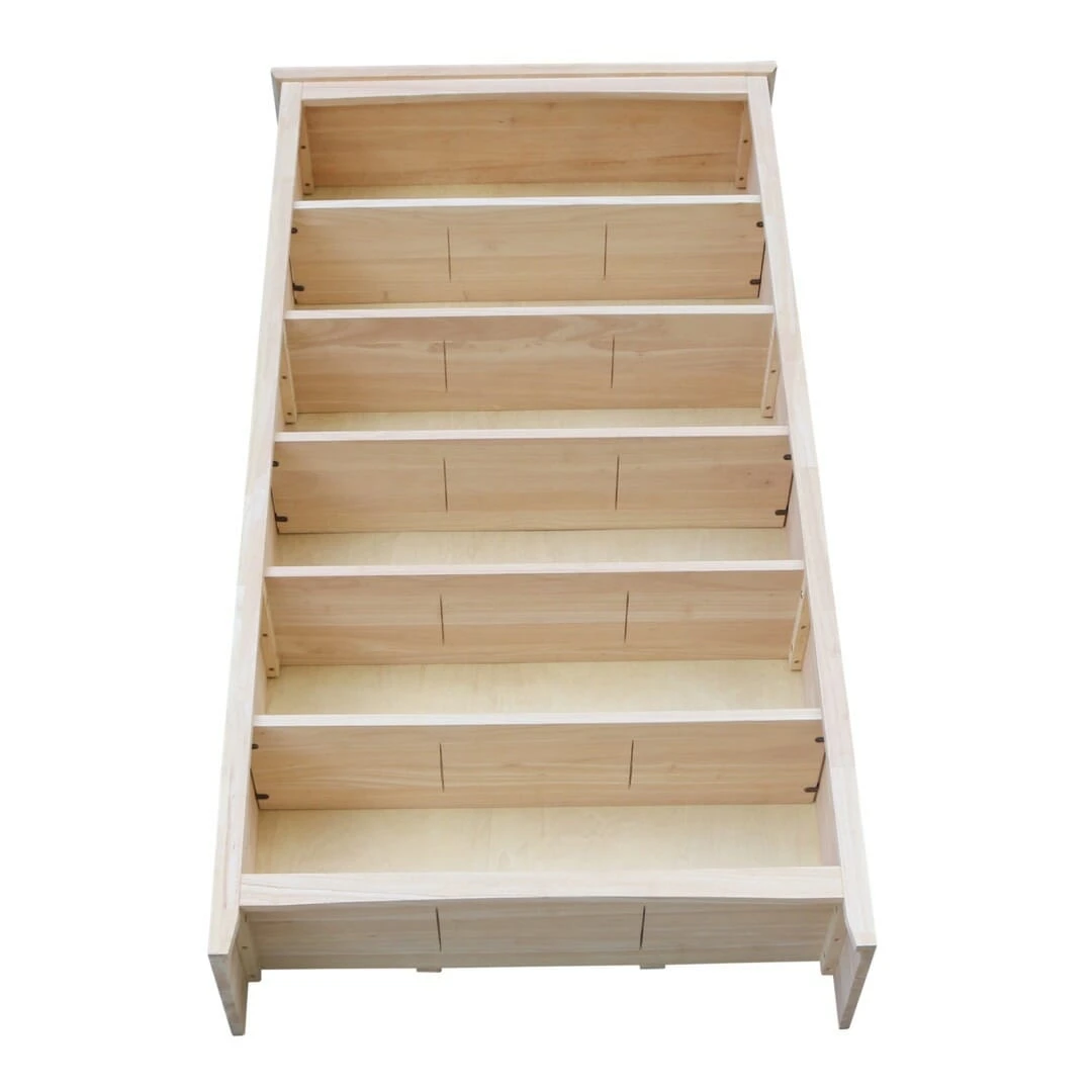 SH-38284A 38″x 84″ Tall Shaker Bookcase 3 SH-38284A 38″x 84″ Tall Shaker Bookcase - Image 3