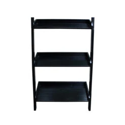 SH67-2660 26″ Wide Accessory Ladder In Onyx Black -Wilmington SH67 2660 WOODGRAIN