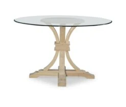 T-12B-30-Glass Terra Glass Top Flair Table