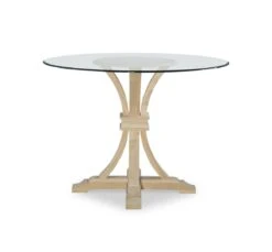 T-12B-36-Glass Terra Glass Top Flair Table