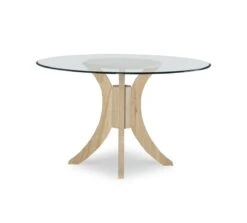 T-148B-30-Glass Sienna Glass Top Table