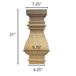 T-14B-30 Banks Pedestal Table Base -Wilmington T 14B 30 4
