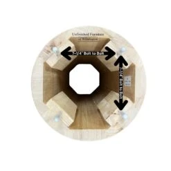 T-17B Transitional Table Base -Wilmington T 17B top