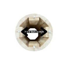 T-17XB Large Transitional Pedestal Base For Extension Tables -Wilmington T 17XP top