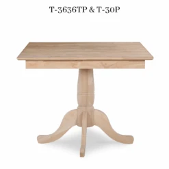 T-3636TP 36″x 36″ Square Table -Wilmington T 3636TP 4