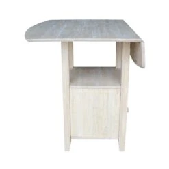 T-3638DPG Dropleaf Bistro Table -Wilmington T 3638DPG SIDE ONE DROPLEAF DOWN