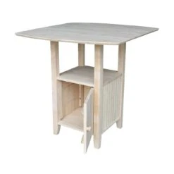 T-3638DPG Dropleaf Bistro Table -Wilmington T 3638DPG SIDE OPEN