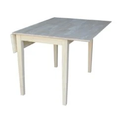 T-40DS 40 Inch Square Drop Leaf Table 5 T-40DS 40 Inch Square Drop Leaf Table -Wilmington T 40DS ONE LEAF DOWN