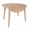 T-42DL 42 Inch Round Drop Leaf Table